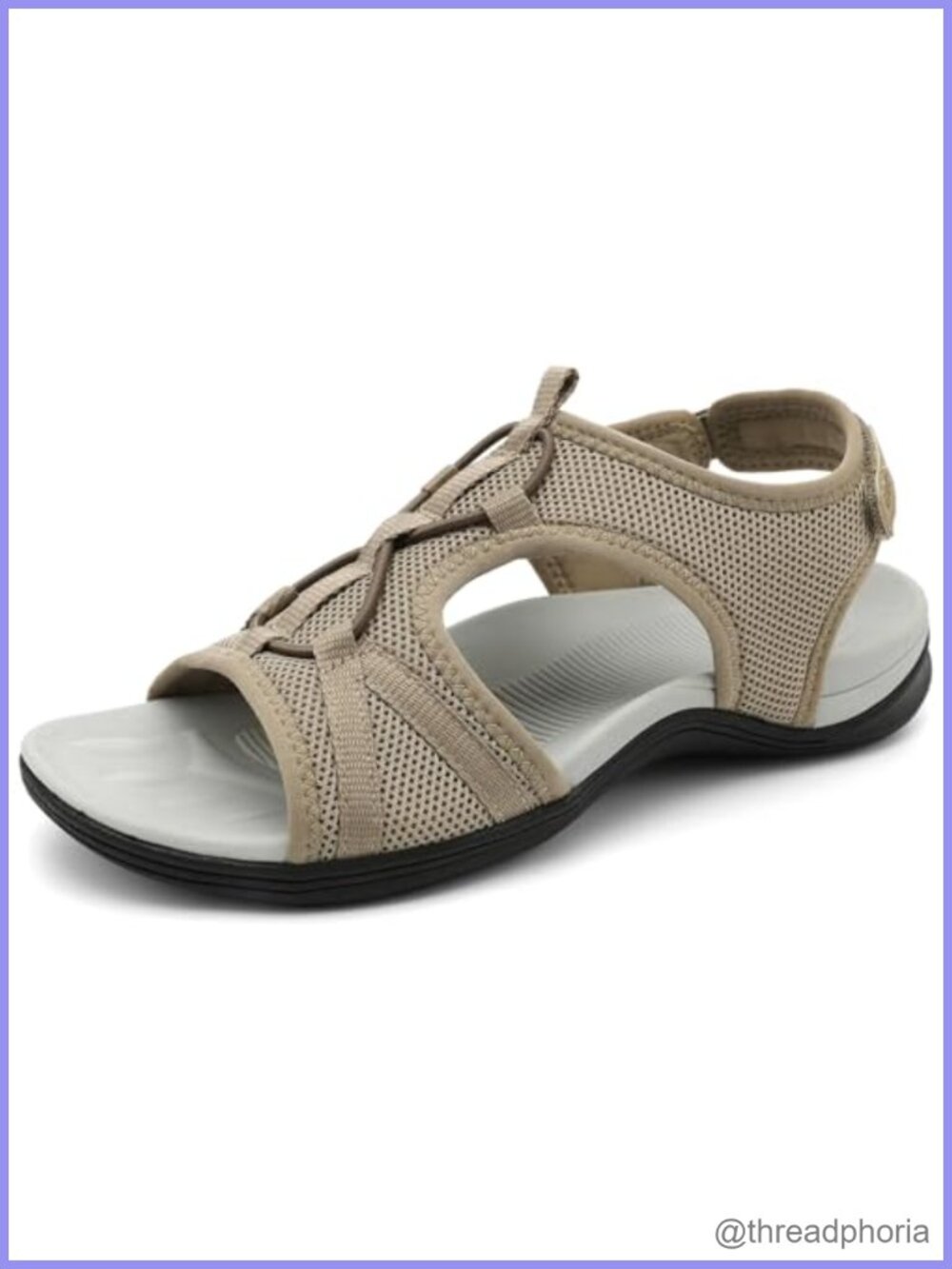 Womens Hiking Sandals Comfortable Arch Support Breathable Mesh Sport Walking